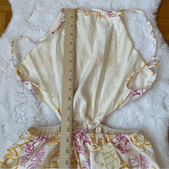 PEPPERMAYO Oysters and Prosecco printed maxi linen dress - Picture 14 of 16